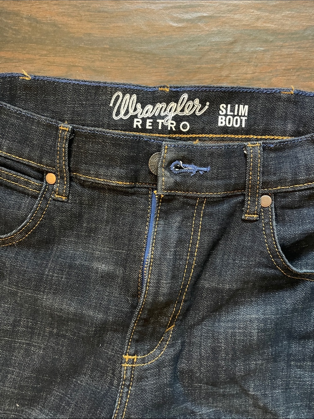 Wrangler Retro Slim Boot Men’s Jeans - Dark Blue Denim